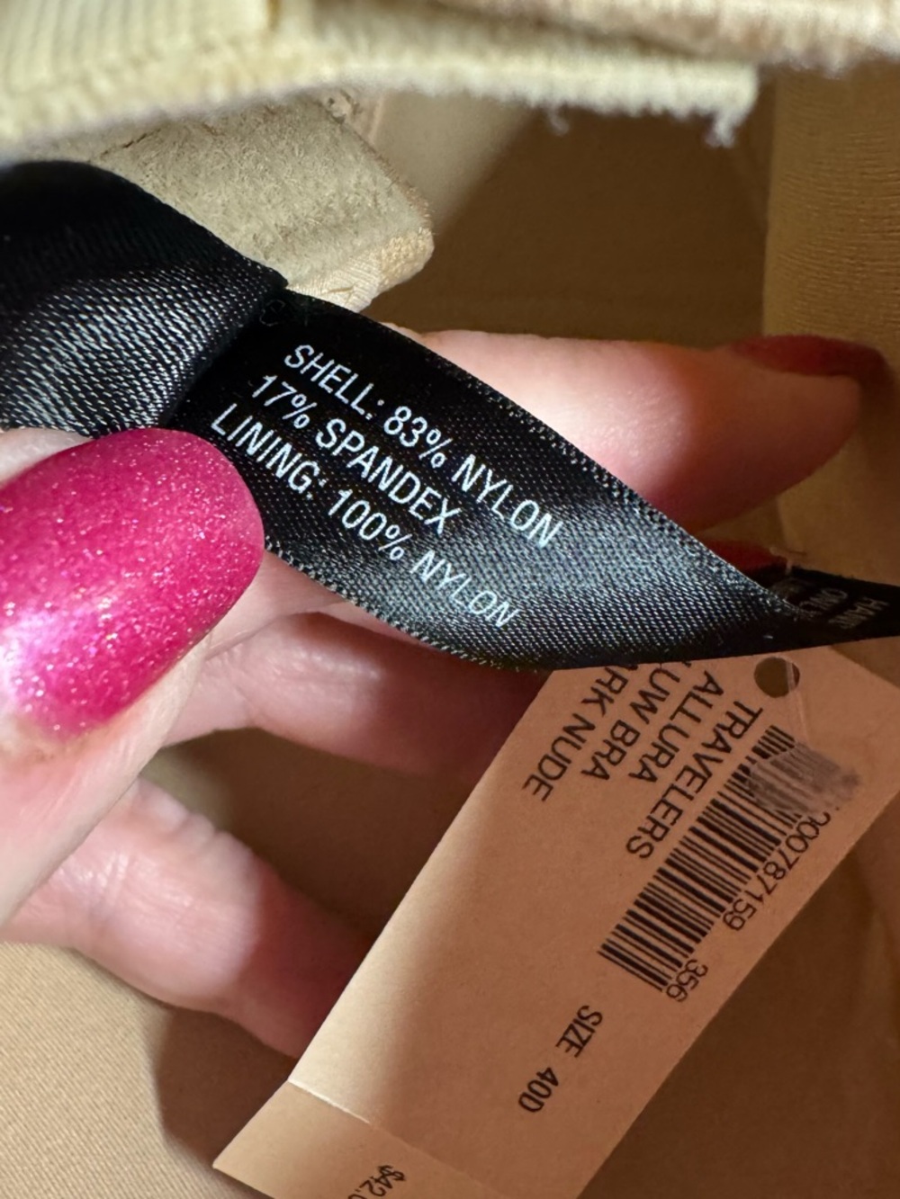 NWT Soma by Chico's Dark Nude Full Coverage Underwire Bra - 40D    #12 - Picture 4 of 7